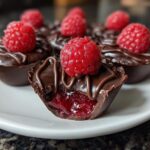 Mini chocolate raspberry cups