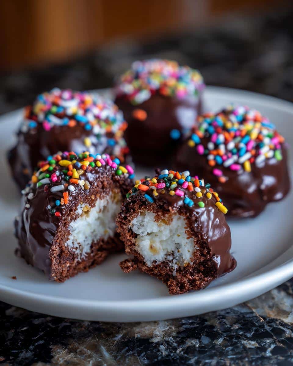 Mini chocolate wafer dessert bites - detail 1
