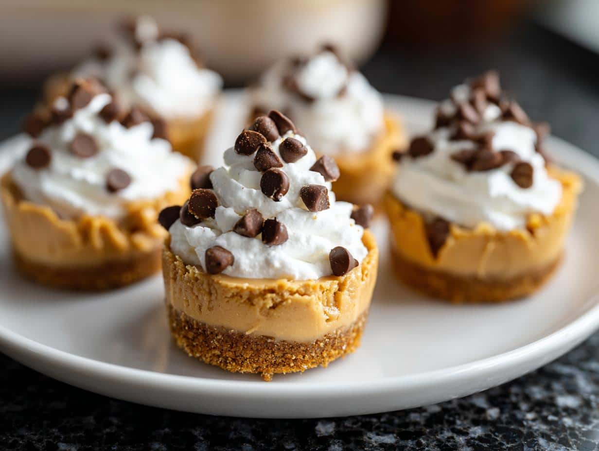 Mini cookie butter dessert shots