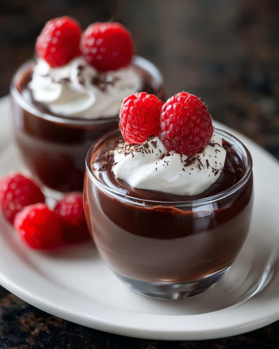 Mini dark chocolate dessert shots - detail 1