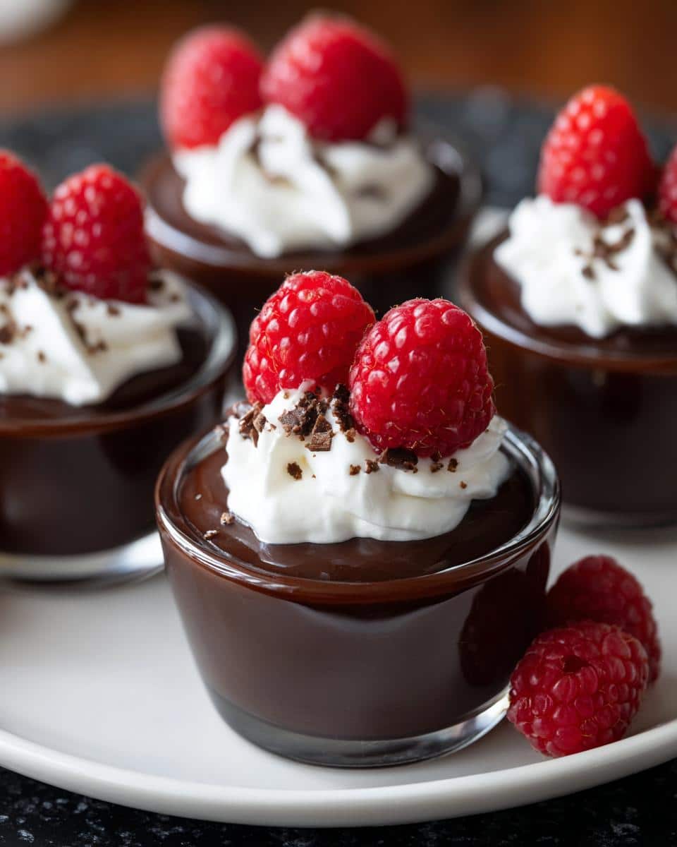 Mini dark chocolate dessert shots - detail 2