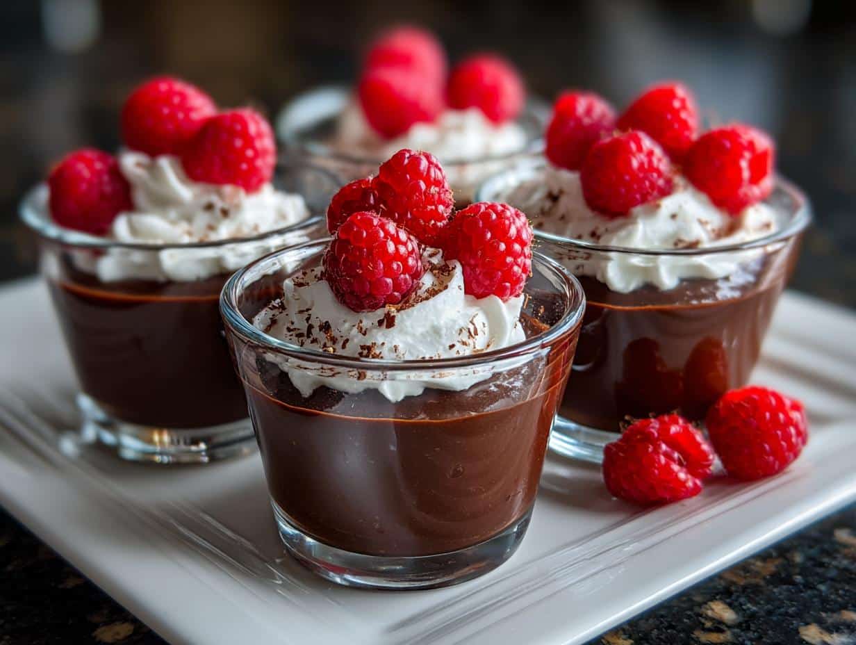 Mini dark chocolate dessert shots - detail 3