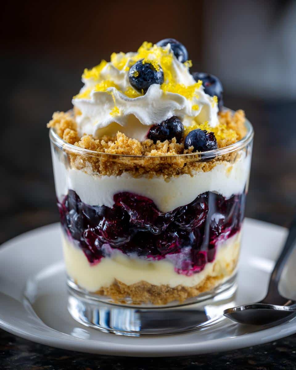 Mini lemon blueberry dessert cups - detail 1