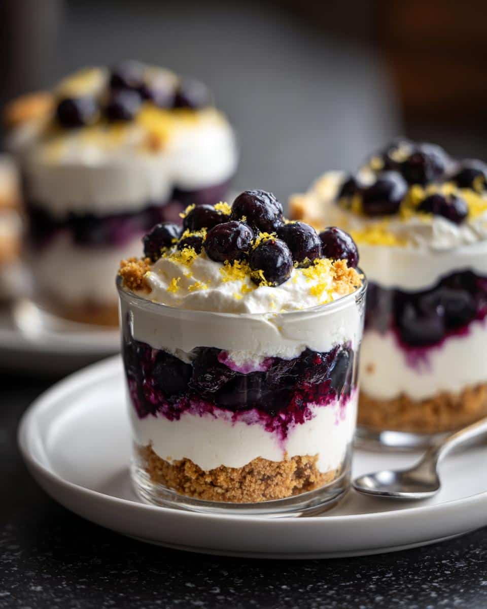 Mini lemon blueberry dessert cups - detail 3