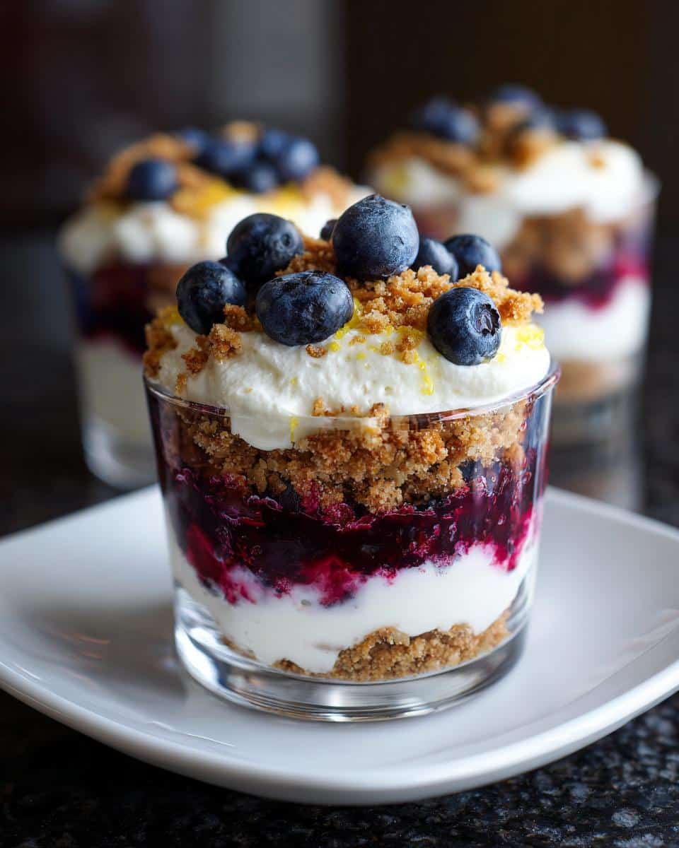 Mini lemon blueberry dessert cups - detail 4