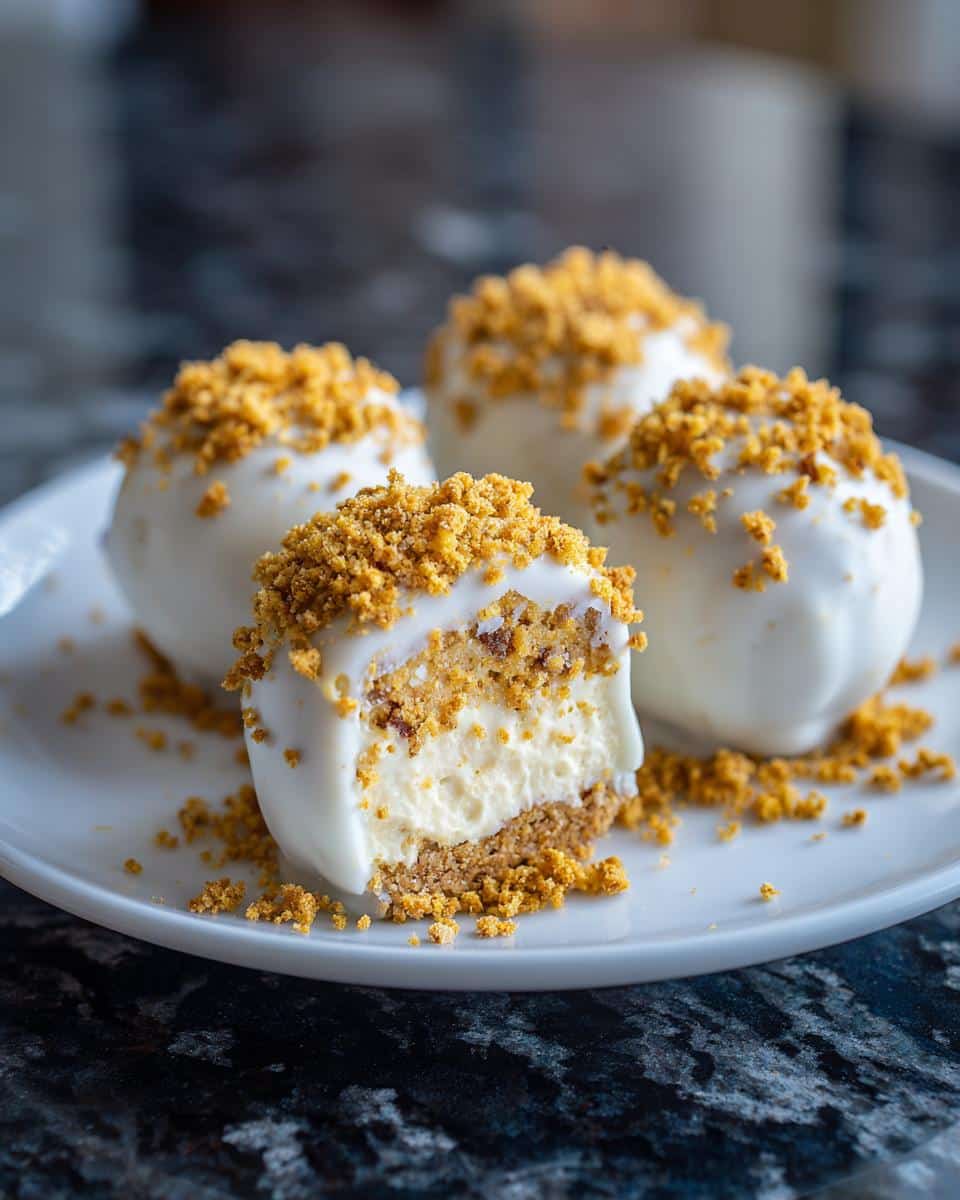 Mini lotus cheesecake pops - detail 2