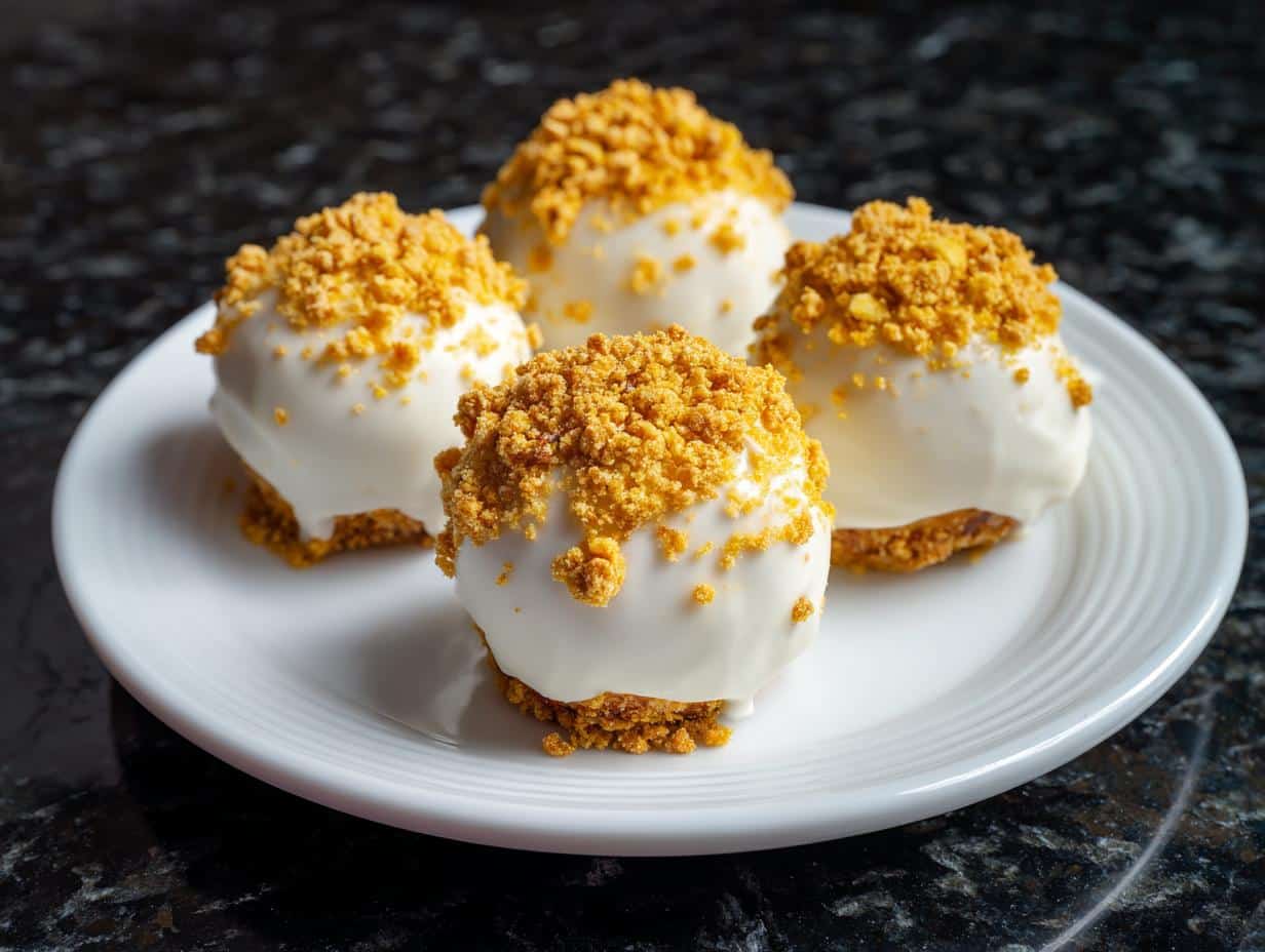 Mini lotus cheesecake pops