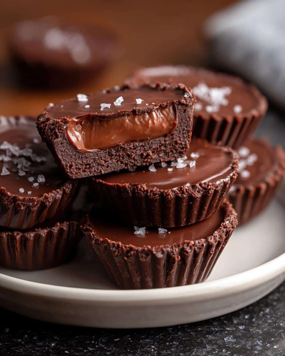 Mini milk chocolate ganache cups - detail 1