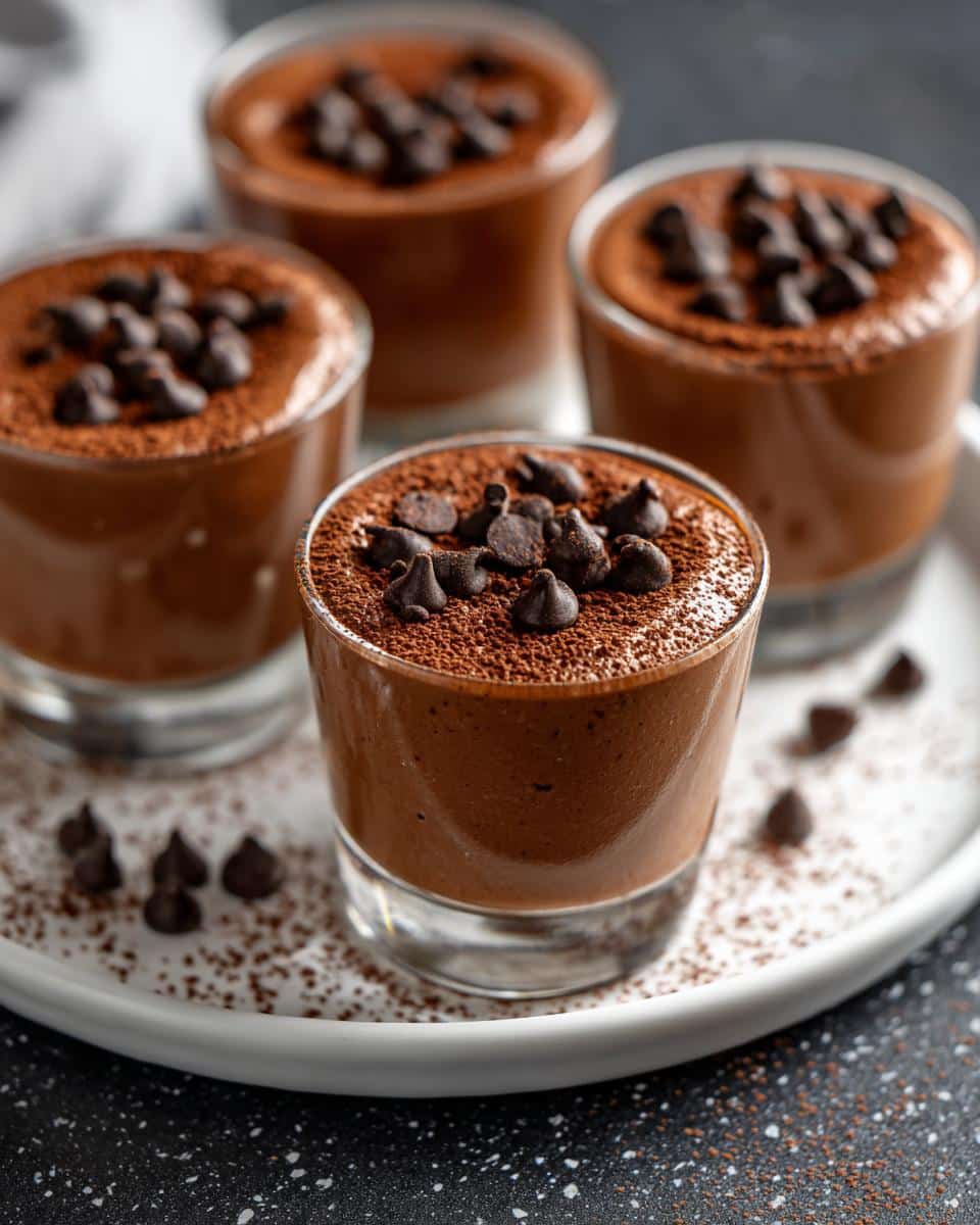 Mini milk chocolate pudding cups - detail 3