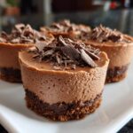 Mini mocha cheesecake bites
