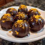 Mini orange chocolate dessert bites
