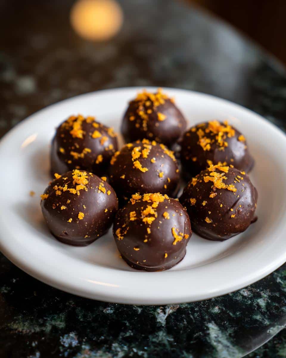 Mini orange chocolate dessert bites - detail 2