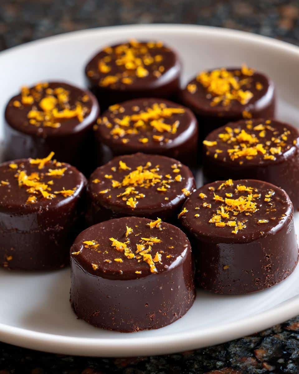 Mini orange chocolate dessert bites - detail 3