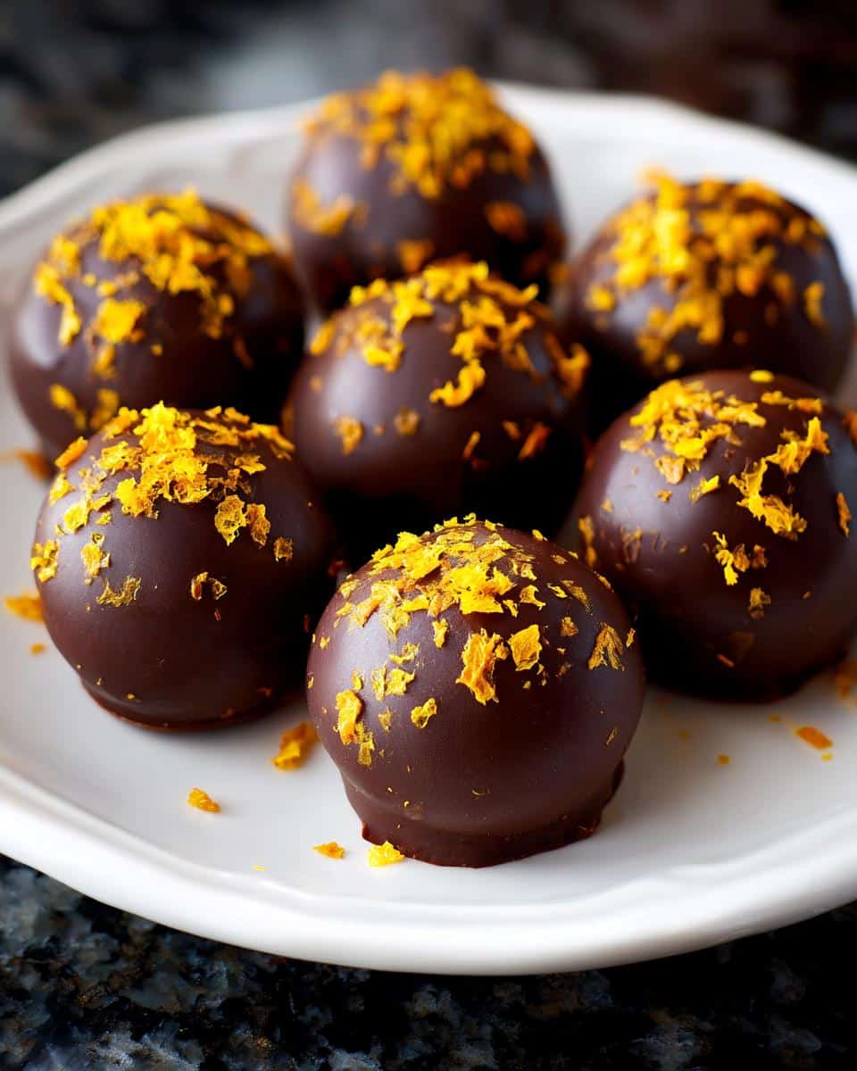 Mini orange chocolate dessert bites - detail 4