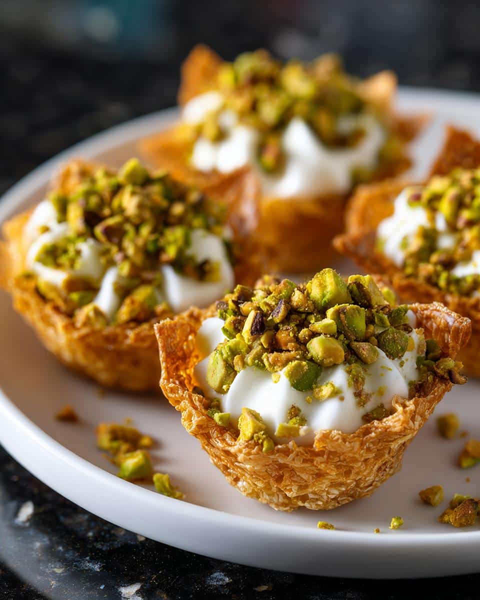 Mini pistachio cream cups - detail 1