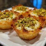 Mini pistachio cream cups
