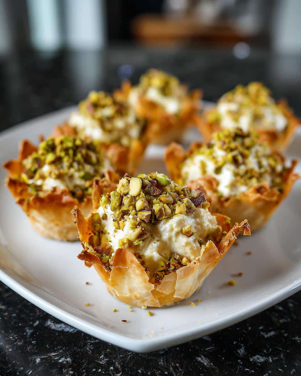 Mini pistachio cream cups - detail 3