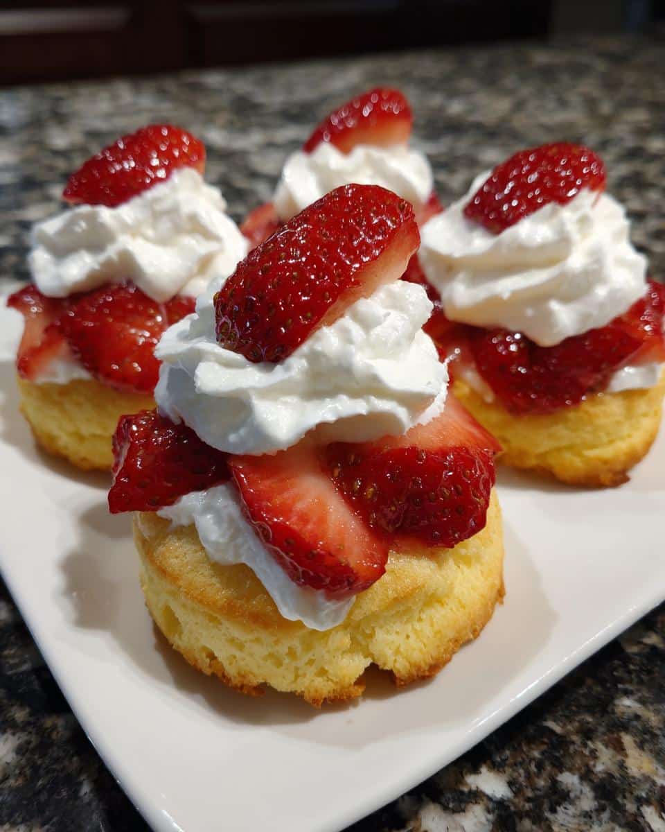 Mini strawberry shortcake bites - detail 2