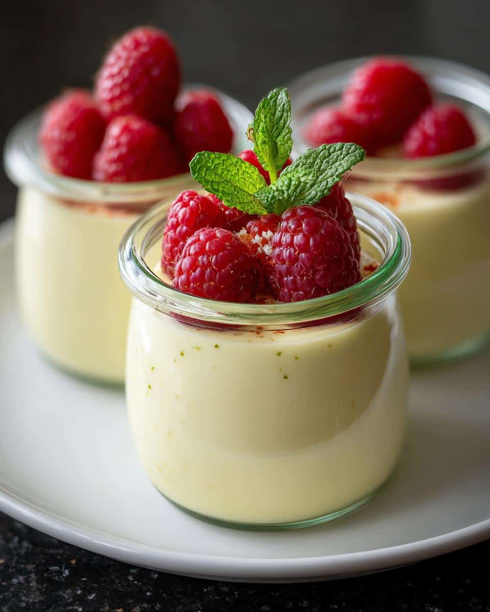 Mini vanilla bean mousse jars - detail 2