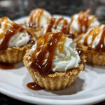 Mini vanilla caramel cream cups