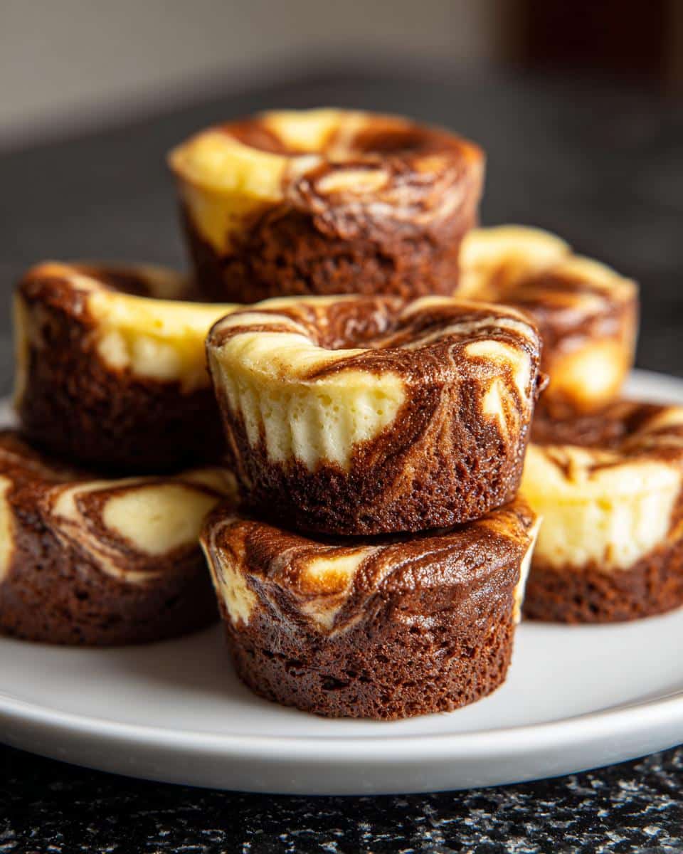 Mini vanilla chocolate swirl cups - detail 1