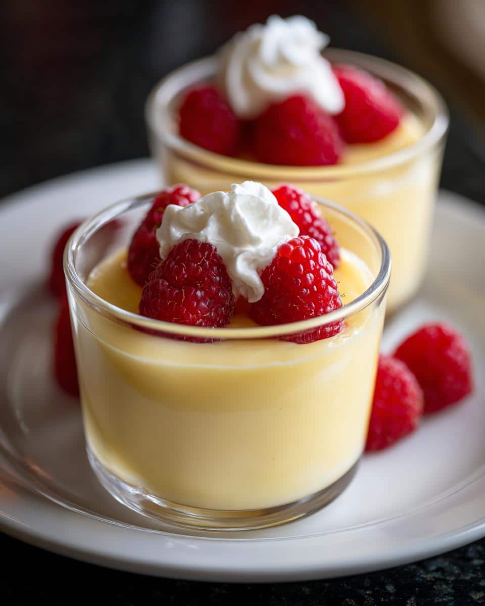 Mini vanilla pudding cups - detail 1