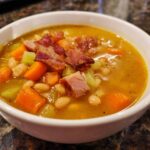 Navy Bean Soup with Bay Leaf Broth