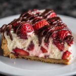No-Bake Chocolate Strawberry Cheesecake