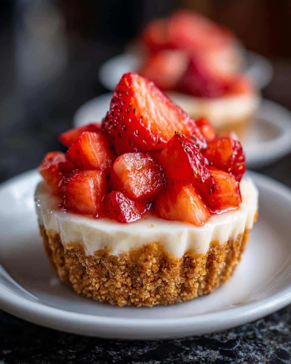 No-Bake Strawberry Cheesecake Cups - detail 1