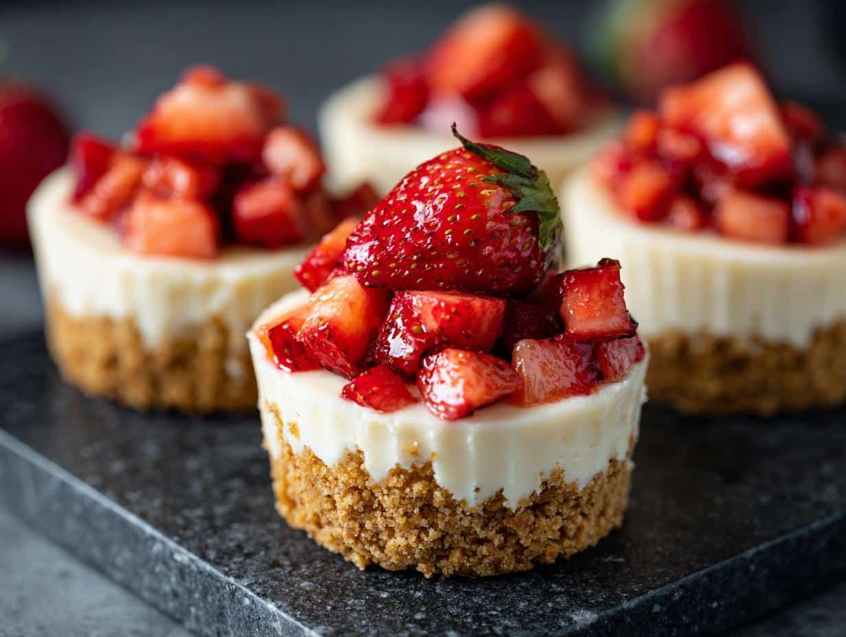 No-Bake Strawberry Cheesecake Cups - detail 3