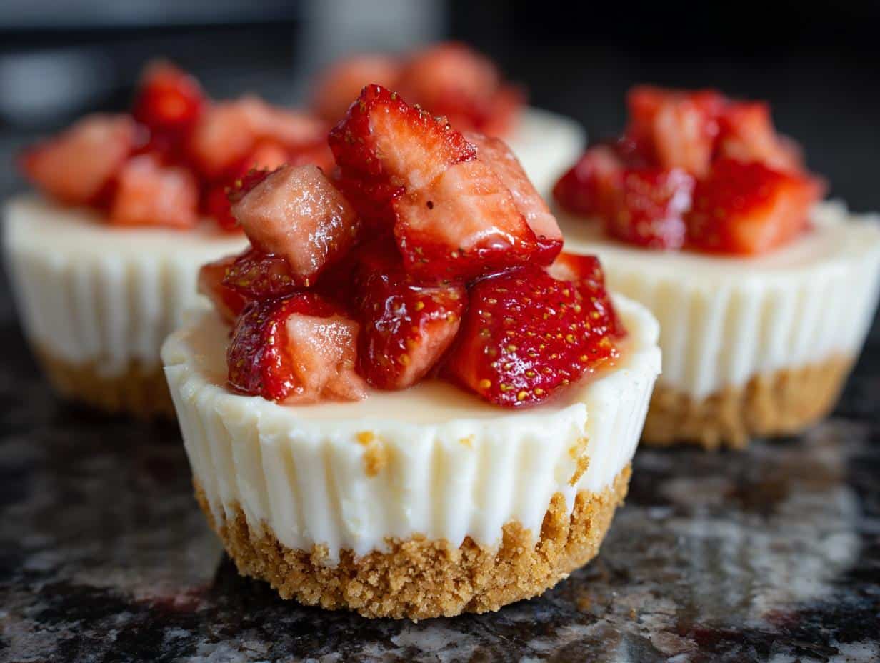 No-Bake Strawberry Cheesecake Cups