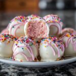 No-Bake Strawberry Cheesecake Truffles