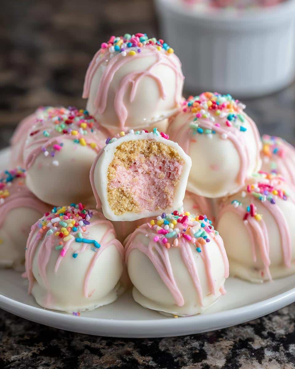 No-Bake Strawberry Cheesecake Truffles - detail 3