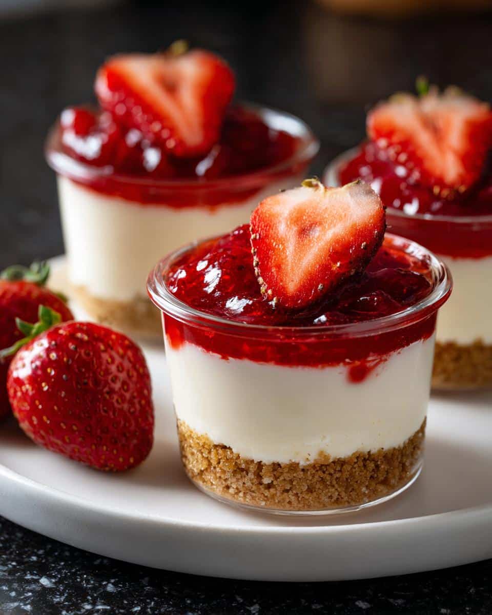 No-Bake Valentine’s Day Cheesecake Cups - detail 1