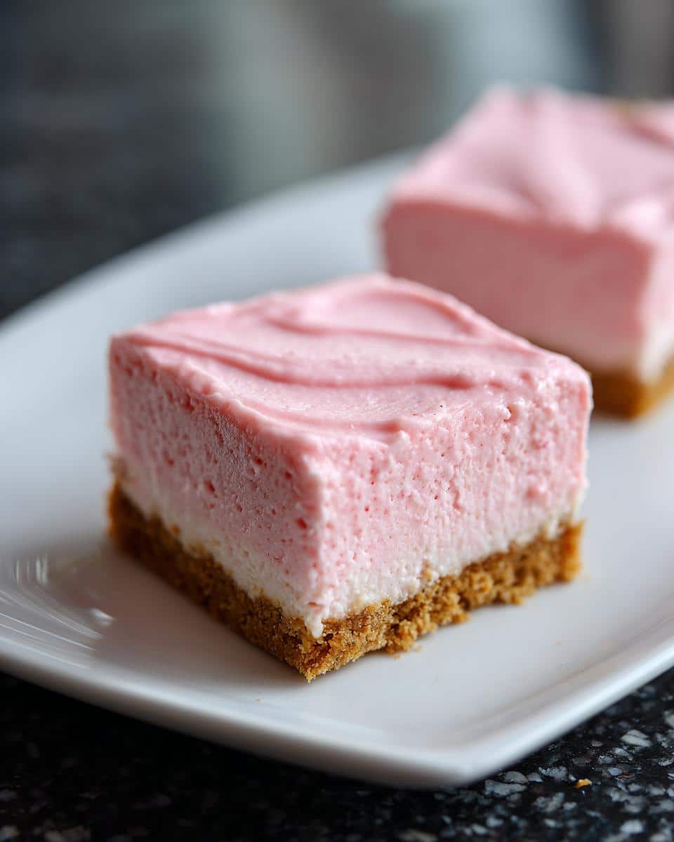 Pink Lemonade Cheesecake Squares - detail 1