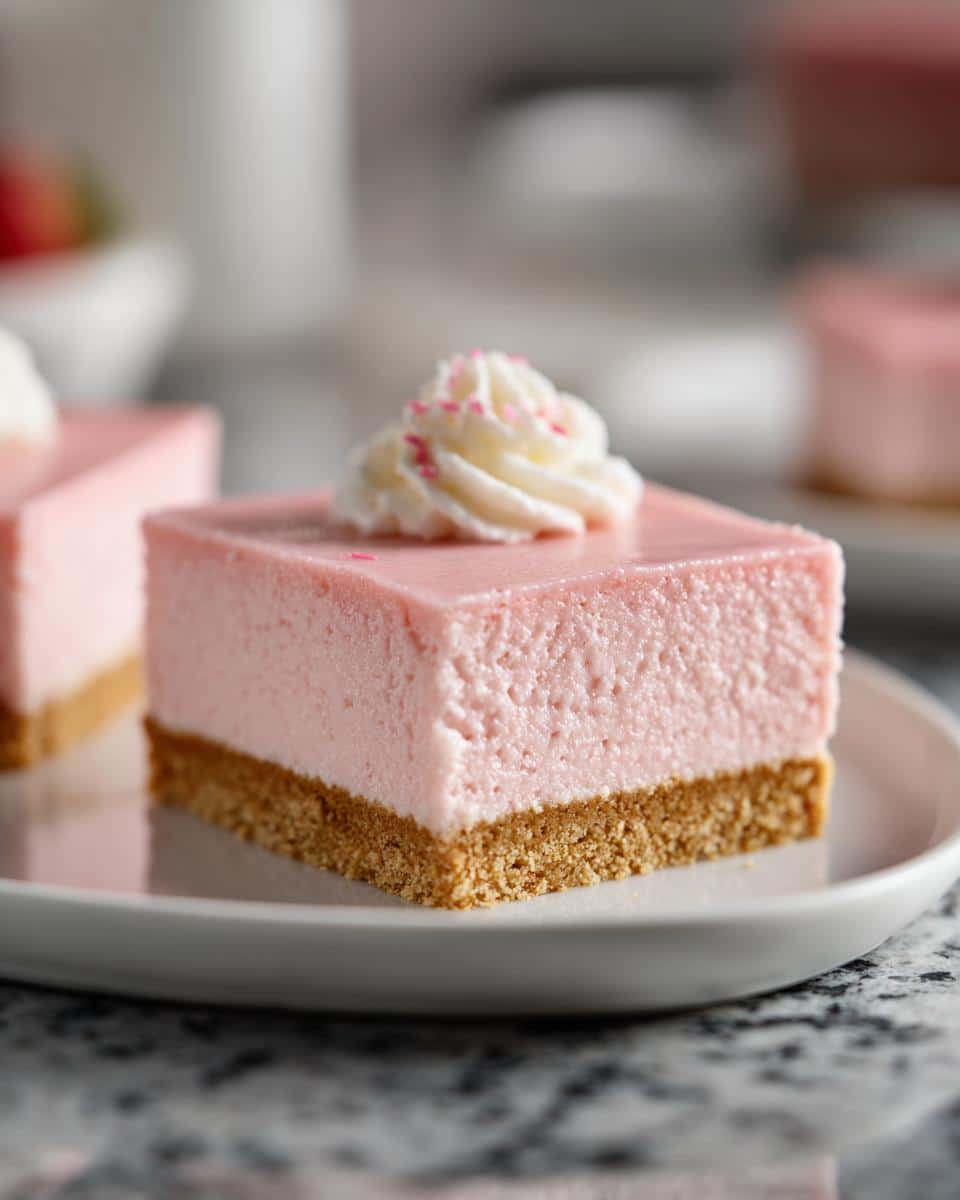 Pink Lemonade Cheesecake Squares - detail 2