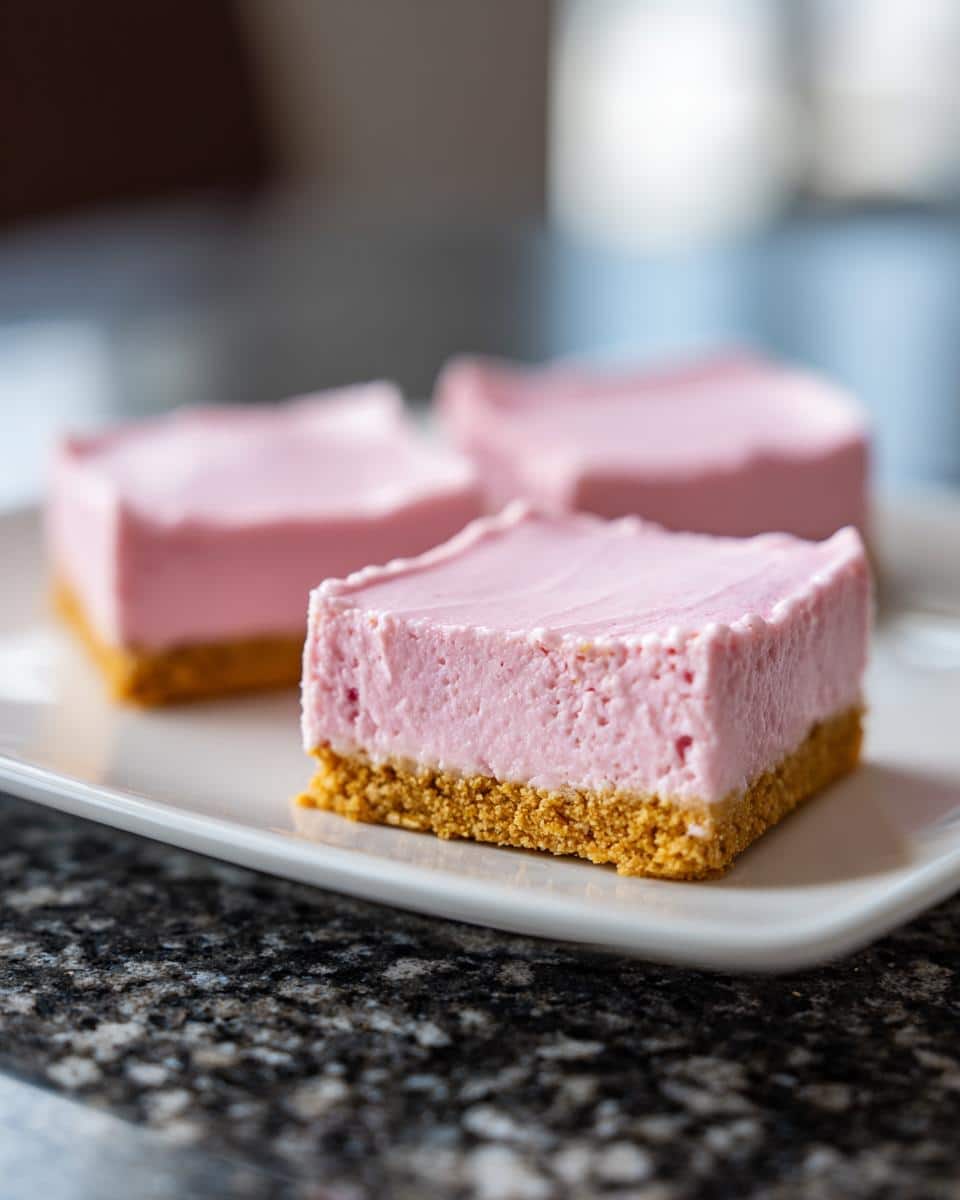 Pink Lemonade Cheesecake Squares - detail 3