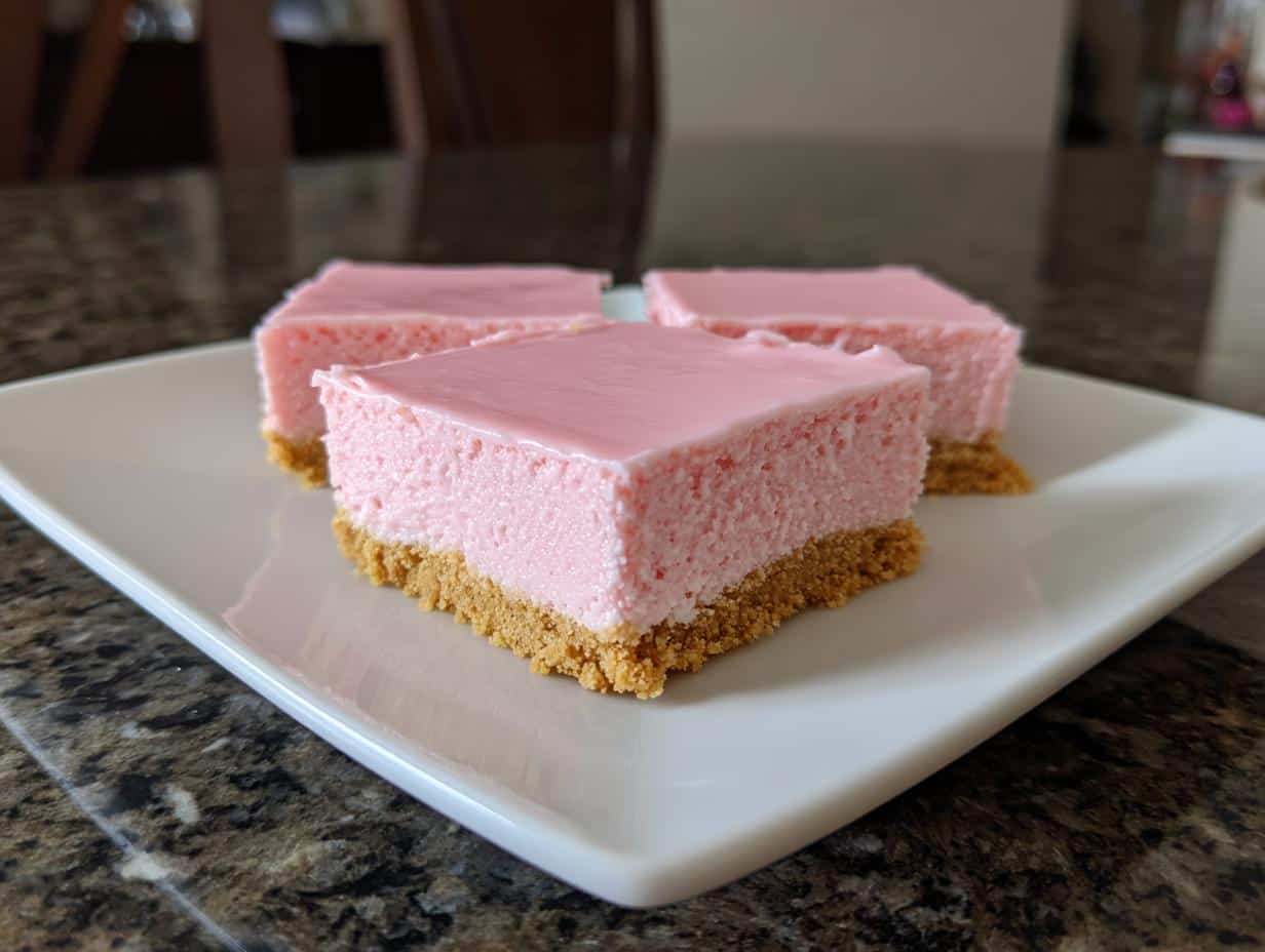 Pink Lemonade Cheesecake Squares