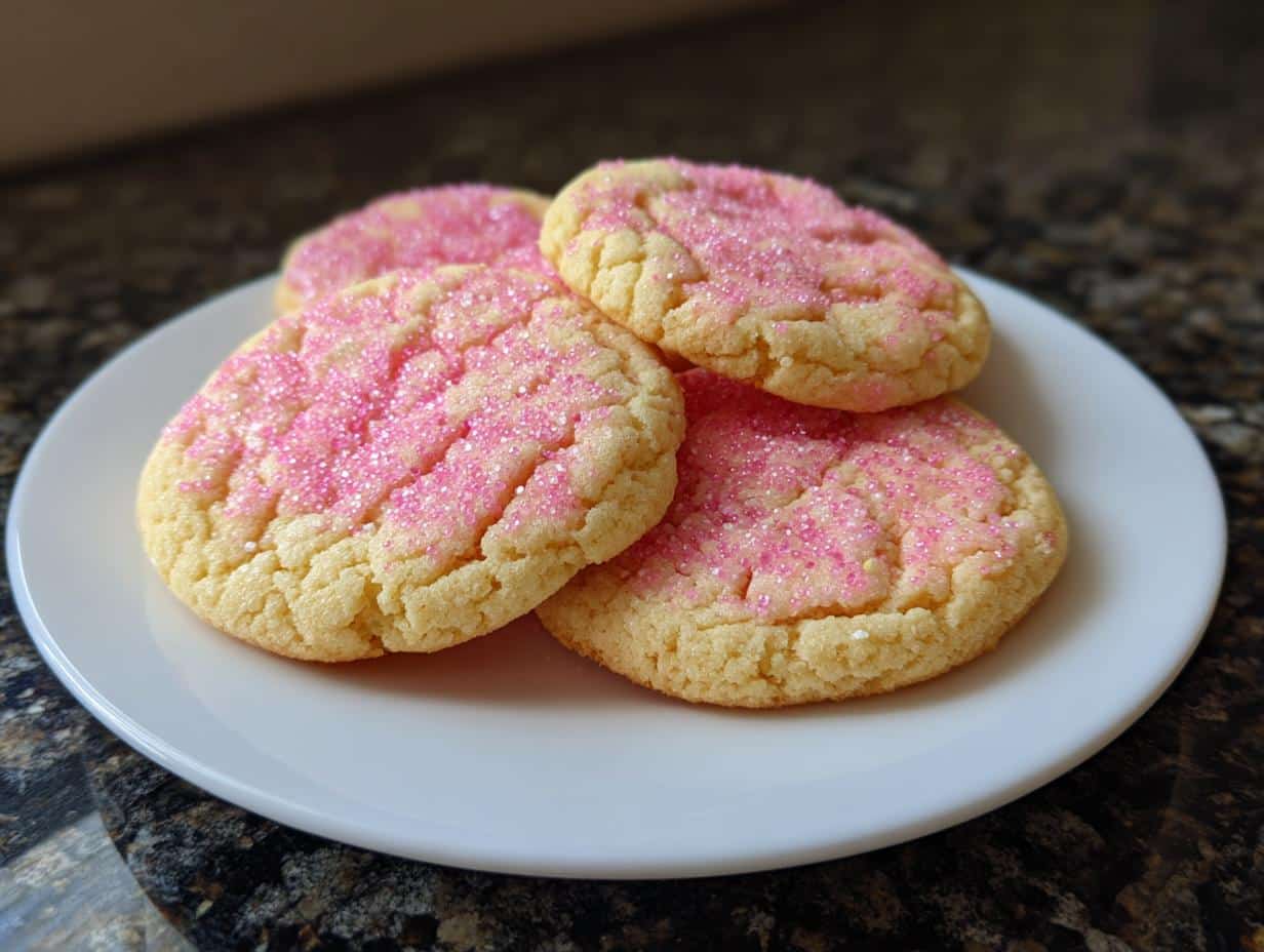 Pink Sprinkle Sugar Cookies