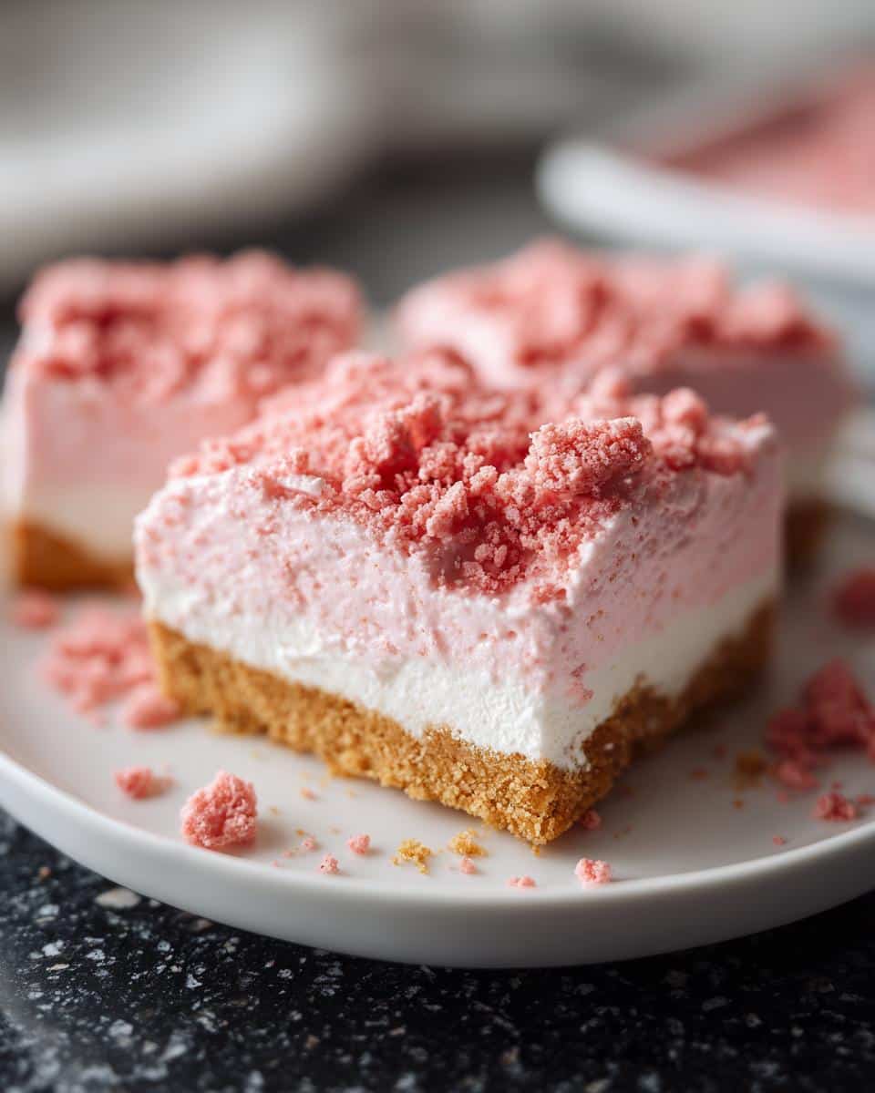 Pink Sugar Cookie Cheesecake Bars - detail 2