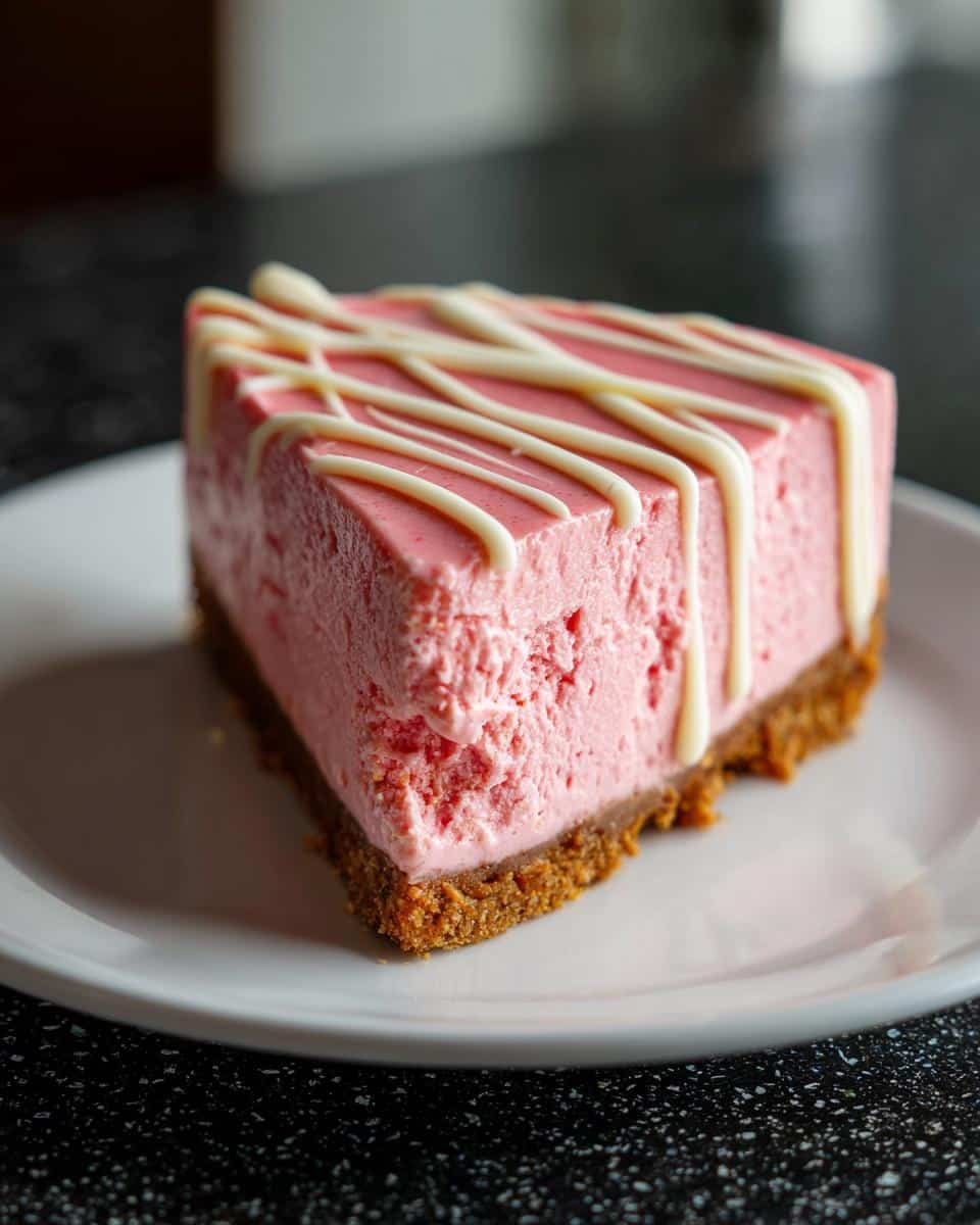 Pink Velvet No-Bake Cheesecake - detail 1