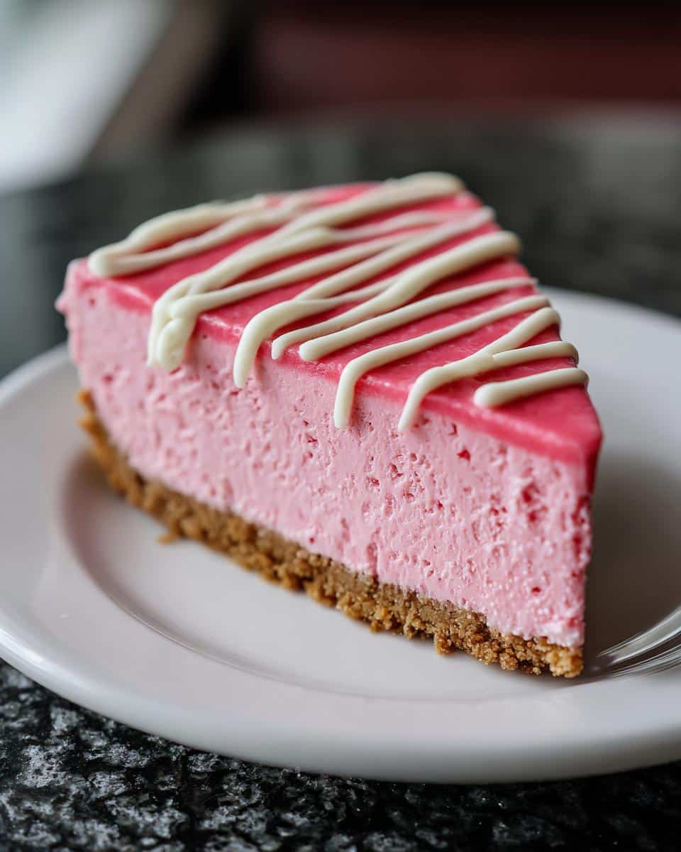 Pink Velvet No-Bake Cheesecake - detail 3