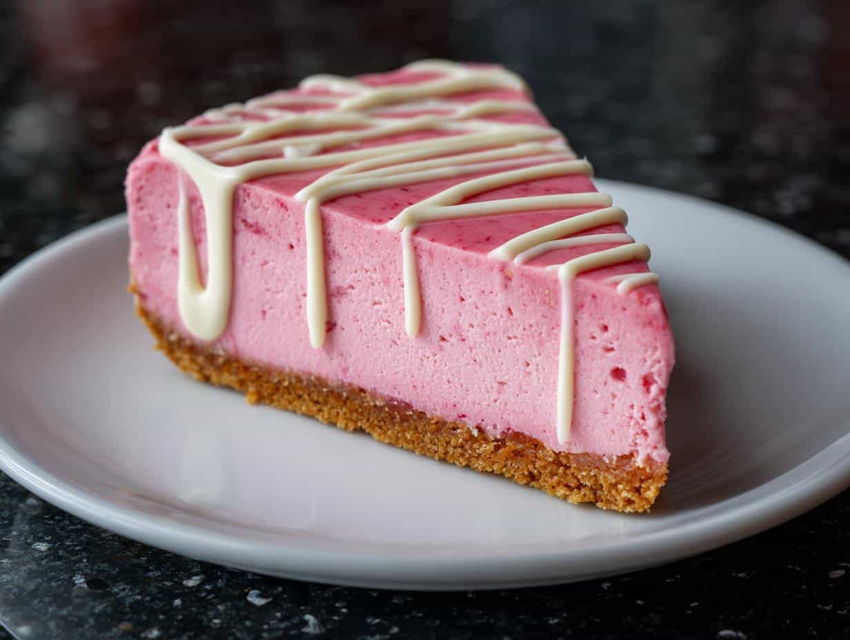 Pink Velvet No-Bake Cheesecake