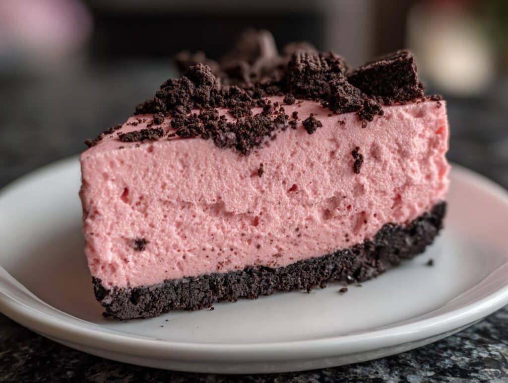 Pink Velvet Oreo Cheesecake