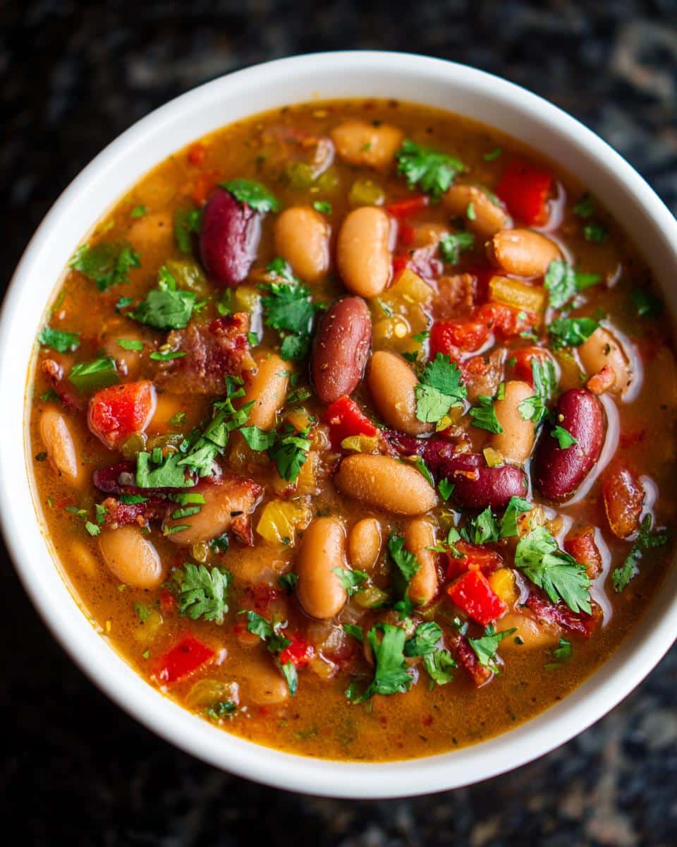Pinto Bean Soup with Mexican Spices - detail 2