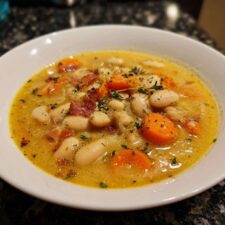 Protein-Packed White Bean Soup with 15g Protein Per Bowl