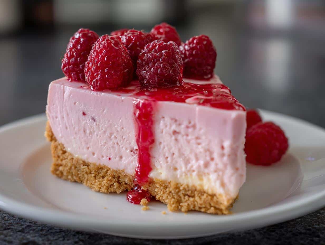 Raspberry Rose Cheesecake