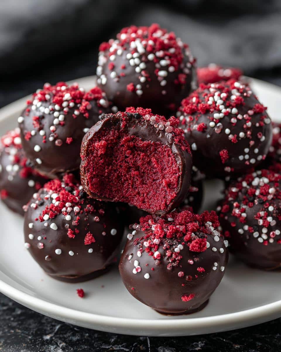 Red Velvet Cheesecake Truffles - detail 4