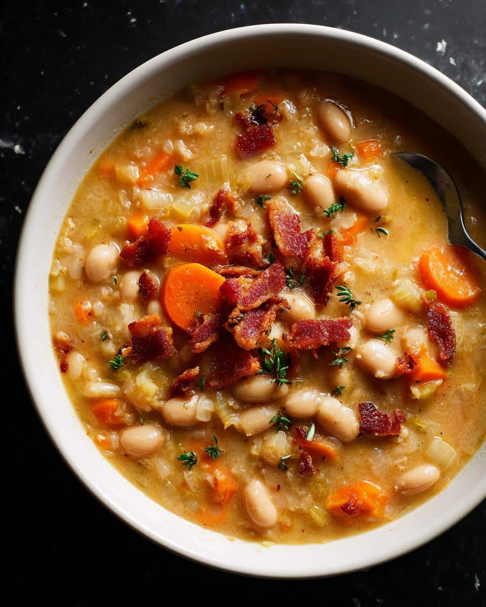 Rustic White Bean Soup With Herbs - detail 3