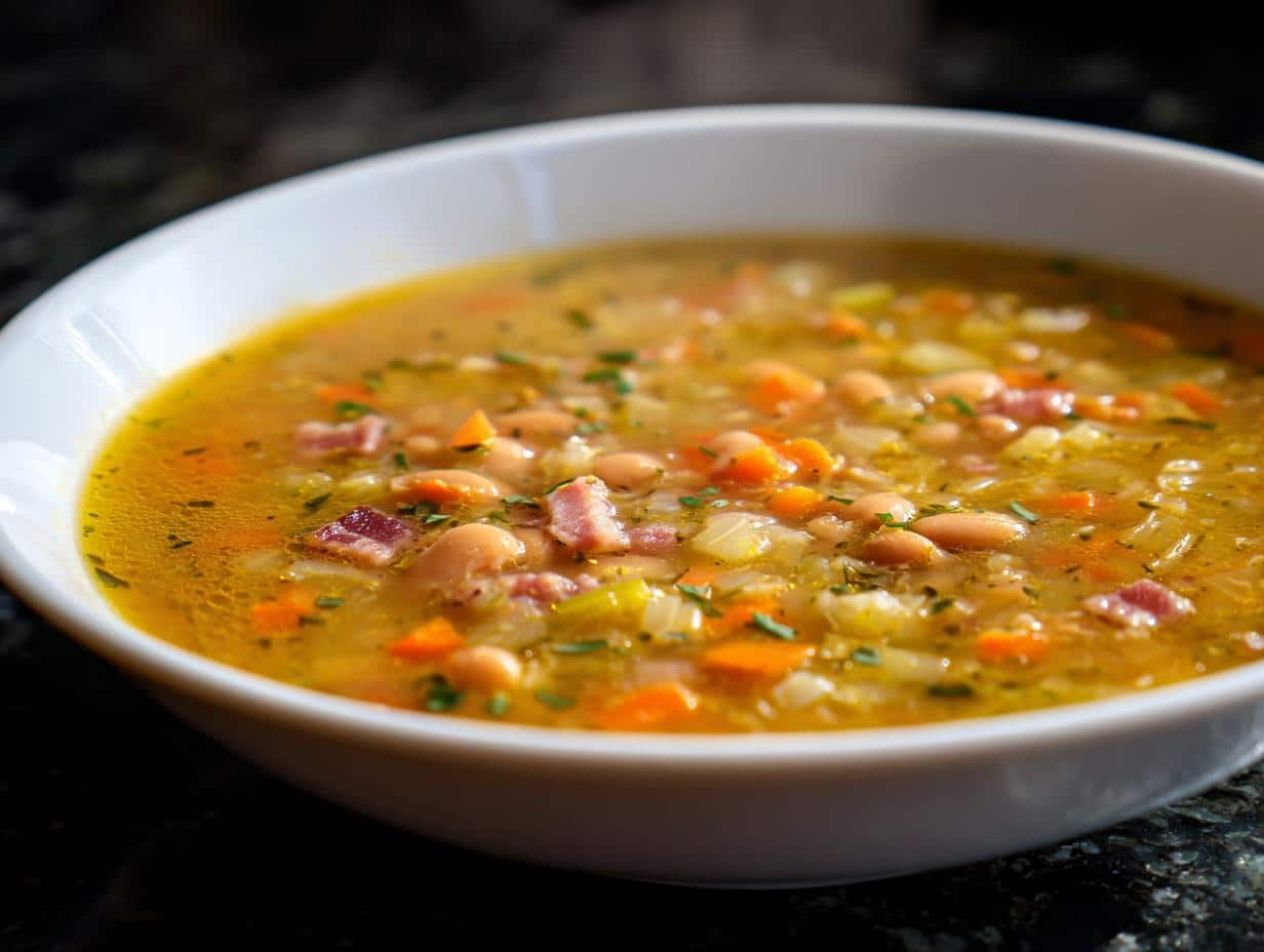 Slow-Simmered Bean Soup with Mirepoix